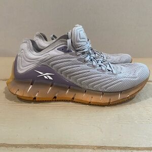 Reebok Women's Light Gray & Lavender Athletic Running Shoes